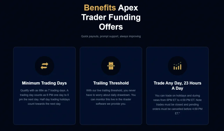 Apex Trader Benefits